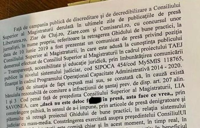 DOCUMENTS How the Special Section wanted to accuse of blackmail the NGOs and journalists dissatisfied with the media communication guide made by the CSM led by Lia Savonea / The Section requested an interception warrant for the head of Freedom House, Cristina Guseth, and the prosecutor Alexandra Lancranjan