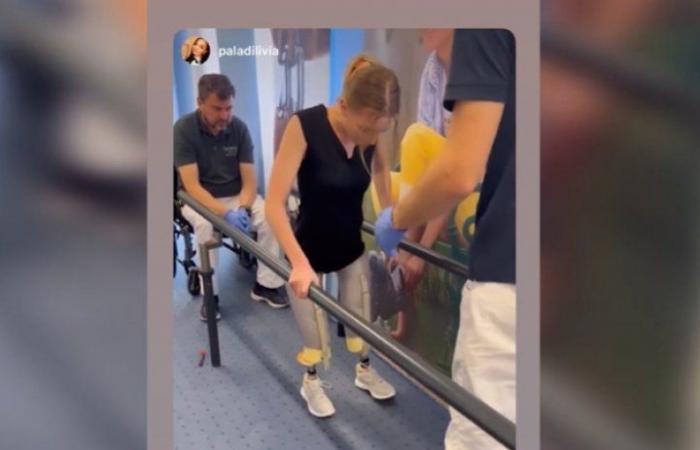 Marcela Paladi, the young woman who lost her legs after a serious accident, is learning to walk again (VIDEO/PHOTO) | PUBLIC .MD