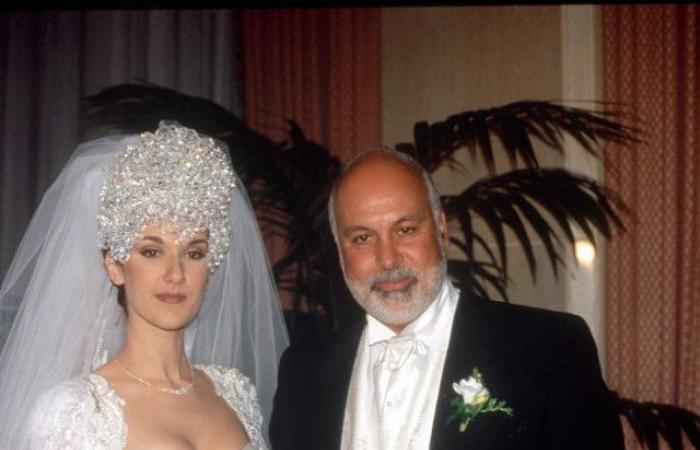Celine Dion, weeks of treatment because of the 3 kg accessory worn on the wedding day: “I had a wound the size of an egg in the middle of my forehead”