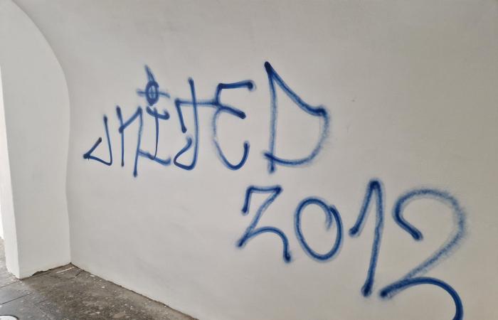 Last night Petrol supporters graffitied several buildings in the center of Sibiu, including the newly renovated passage. The Local Police will identify them by the images
