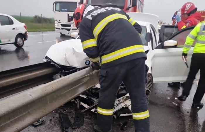 (video) The danger of driving at high speed on wet motorways. Lesson from Romania
