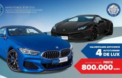 Four Luxury Cars Over 800,000 Euros, Auctioned By The Romanian State. They Were Confiscated From A Romanian Accused Of Fraud In The USA