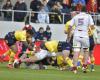Who broadcasts the Romania-Chile rugby test match on TV