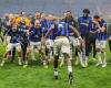 Football players from Inter Milan Celebrated the Conquest of the Title in Italy. They Danced at the News