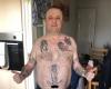 He boasts an obscene tattoo, but was forced by the police to cover it up. He was close to being arrested