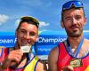 The first gold medal won at the European Championships in double rowing!