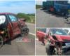 PHOTO/VIDEO. Violent accident in the county. A car rolled on the road