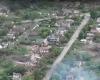 Drone footage shows a Ukrainian village in ruins as residents flee the Russians VIDEO