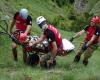 Interventions of mountain rescuers on the first day of Easter