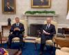 Klaus Iohannis, received at the White House by President Joe Biden. Talks in the Oval Office