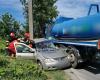 A woman and a man lost their lives in a tragic traffic accident, after their car was hit by a tanker, in Prahova