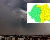 Half of the country is under yellow code of torrential rain, hail and wind. Targeted areas