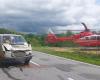 Serious accident on DN 58, in Brebu