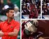 Novak Djokovic, hit in the head with a bottle after the victory in Rome. The tennis player fell to the ground. Images with a strong emotional impact