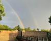 PHOTO YOUR NEWS: Double rainbow caught in Alba Iulia, after the rain. Extremely rare meteorological phenomenon