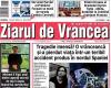 Front page of the printed edition of the Vrancea Newspaper from Friday-Sunday 10-12 May 2024
